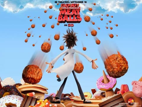 فيلم غائم مع فرصة لتساقط كرات اللحم مدبلج Cloudy With a Chance of Meatballs 2017